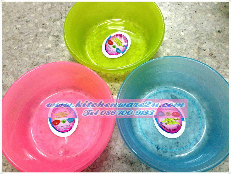 P06466 กะละมัง 20 ซม สีใส JN (ราคาส่งต่อ 1 โหล: 12 ใบ)