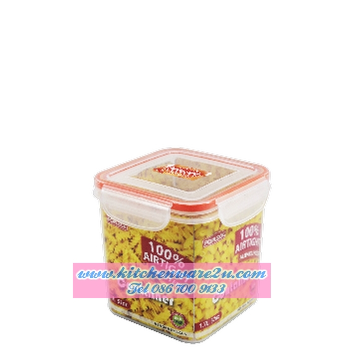 P09503 กล่องถนอมอาหารเหลี่ยม POP Lock 850 มิลลิลิตร (11 x 11 x 12 cm.) เกรดเอ อย่างดี No.9141M ราคาส่งต่อ 1 โหล: 12 ใบ (เฉลี่ย 45 บ/ใบ)