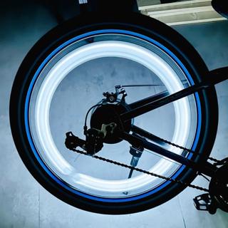 ไฟตกแต่งจักรยานสำหรับติดจักรยานปรับได้3สเตปไฟขาวและไฟสลับสี