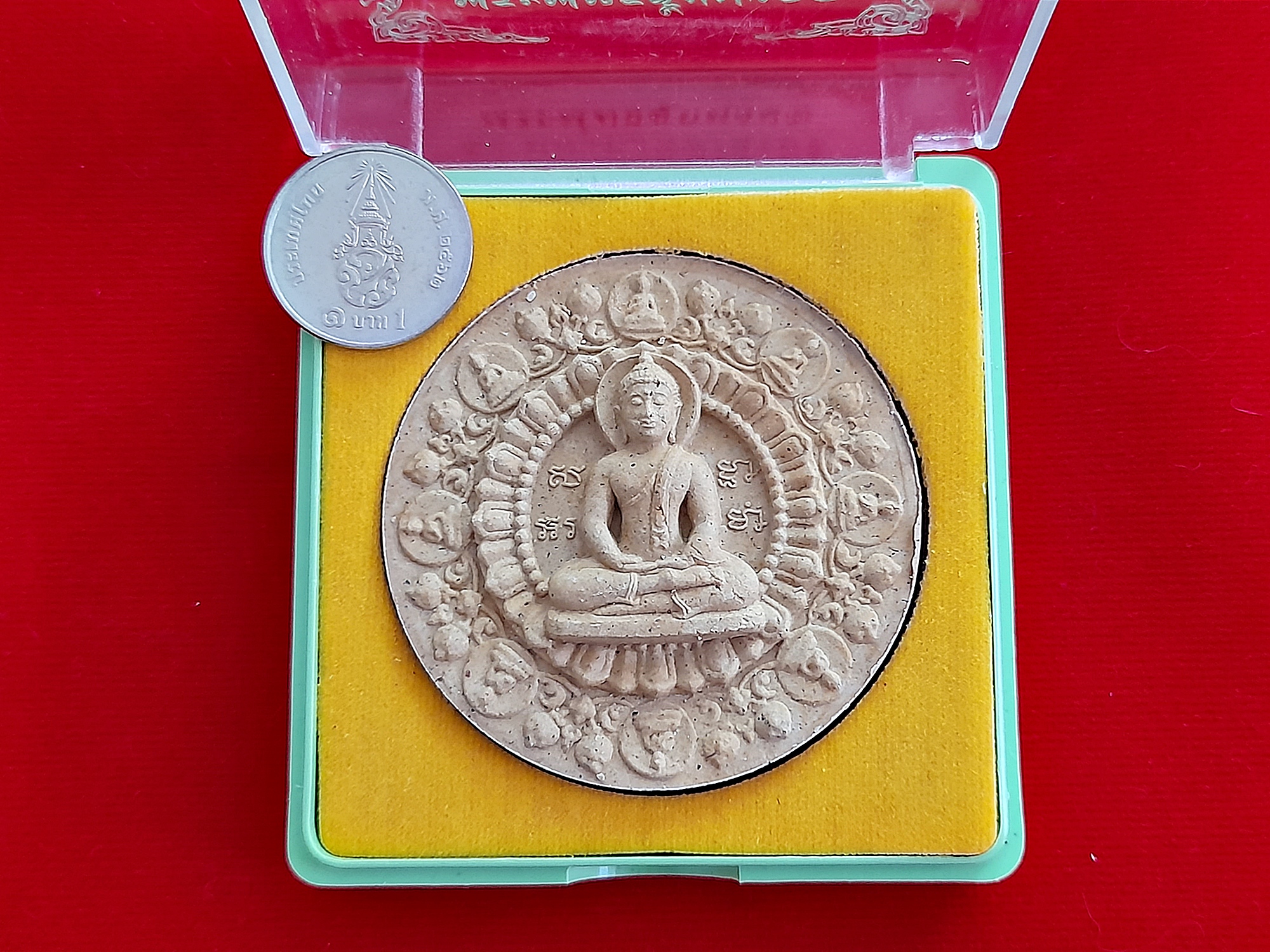 พระพุทธ ชัยมงคล เนื้อผง(ผงมวลสารเก่าและเส้นเกศา หลวงพ่อสด วัดปากน้ำ) ปี2550 พิธีใหญ่ #รับประกันแท้ - หลวงป๋า วัดหลวงพ่อสด ปลุกเสกทำวิชาธรรมกาย