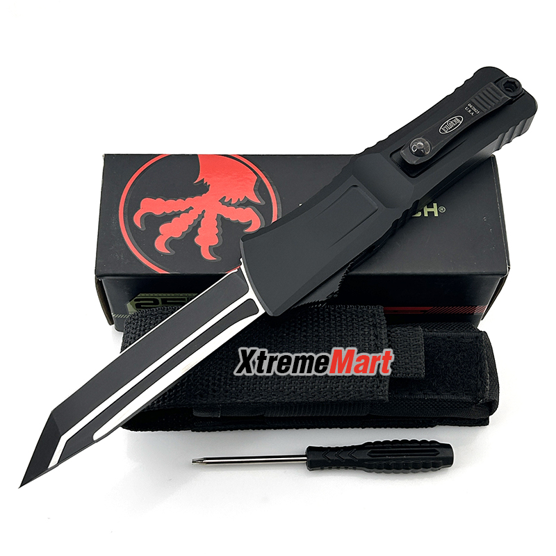 มีดสปริง Microtech Combat Troodon Gen3 (Gen III) ใบTanto สีดำ ด้ามดำ Tactical Knife