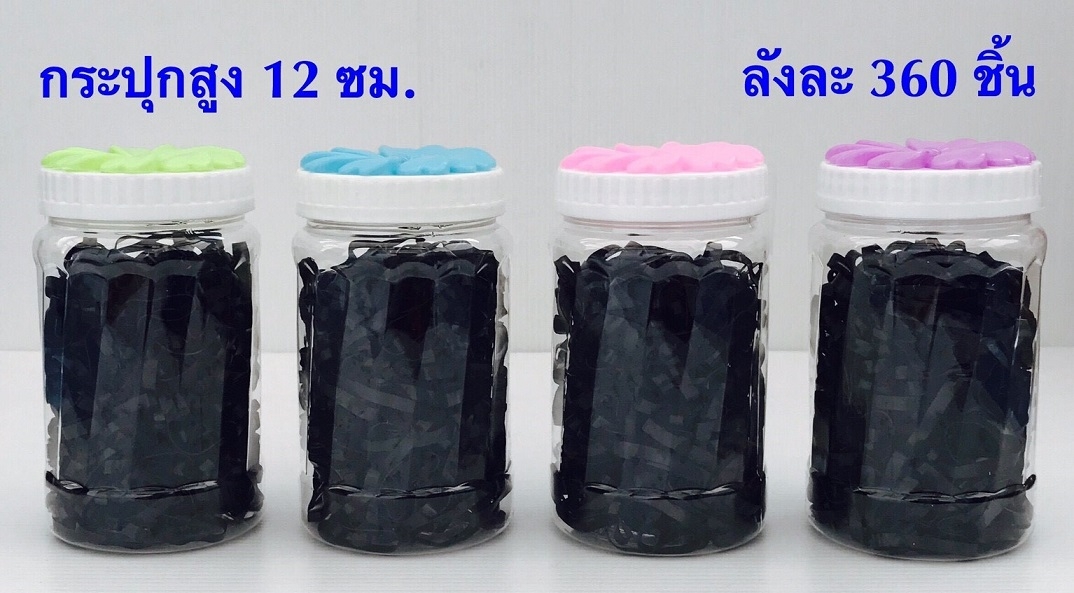 P10346 ยางรัดผม กระปุก สุดคุ้ม (ราคาส่งต่อ 1 โหล: 12 แพค) 180 บ/โหล เฉลี่ย 15 บาท ขายส่งทุกอย่าง 20 บาท