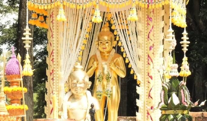 กุมาร หนูนุ้ย (ขนาดพกพา มีกำไลที่ข้อมือ) พิธีใหญ่ รุ่นแรก วัดโมคลาน จ.นครศรีธรรมราช ปี2565 เนื้อโลหะบรอนซ์รมดำ งานระดับจิ้วเวอร์รี่ #รับประกันแท้ - (สมนาคุณของแถมพิเศษเสกในพิธี ลูกปัดมหาเสน่ห์+ดอกบานไม่รู้โรย)