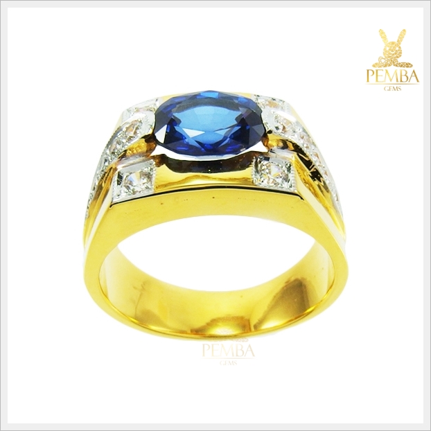 แหวนไพลินแท้ ทอง90 (สามารถสั่งทำได้ค่ะ)