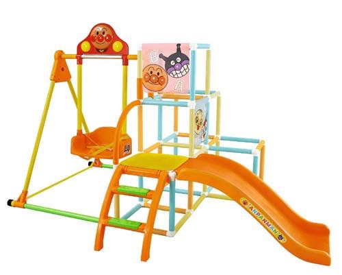 ชุดกิจกรรมปีนป่ายพร้อมชิงช้า Anpanman 4 Way Slide & Swing Jungle Gym