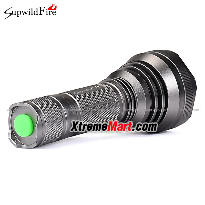 SupwildFire หลอด XM-L T6 x 3หลอด LED 5-Mode 8000Lm ใส่แบต 18650 หรือ 26650 (ราคาเฉพาะไฟฉาย)