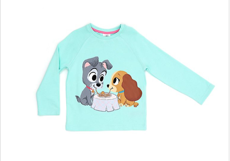 ชุดลำลองพร้อมกางเกงเลคกิ้งสำหรับเด็ก Disney Lady and the Tramp Furrytale Friends Sweatshirt and Leggings for Kids