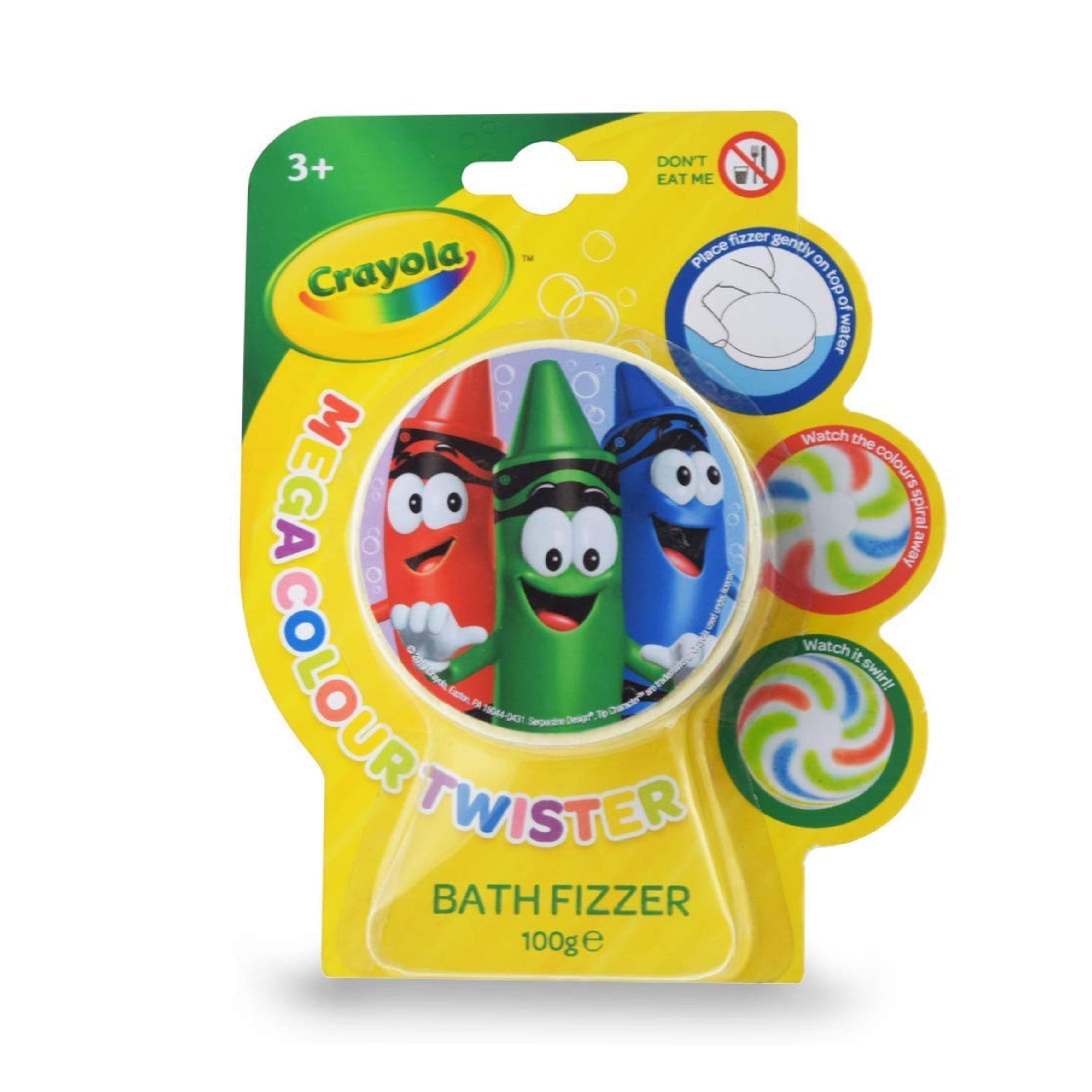 บาธฟิซเซอร์สำหรับเด็ก KOKOMO Crayola Mega Colour Twister Bath Fizzer