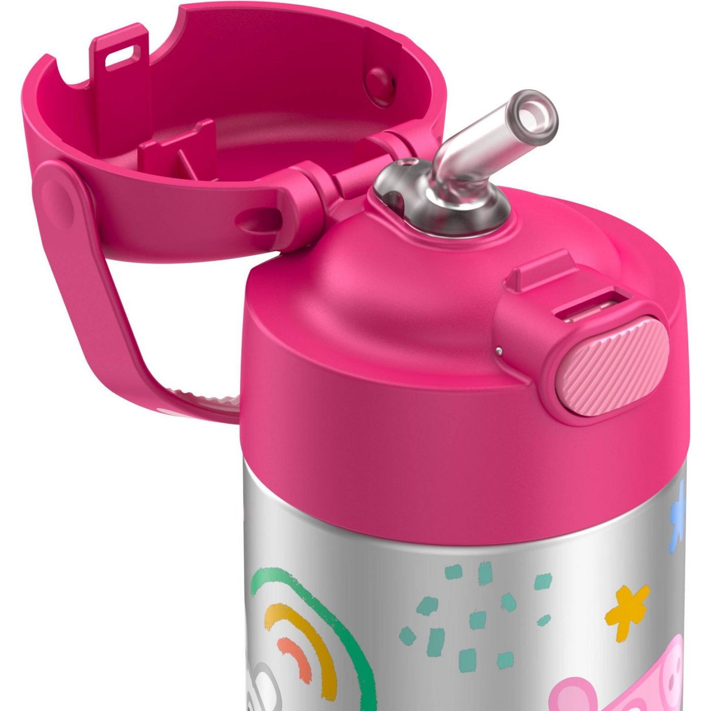 กระติกน้ำสเตนเลสรักษาอุณหภูมิ Thermos Peppa Pig FUNtainer Vacuum Insulated Stainless Steel Bottle 12OZ with Bali Handle