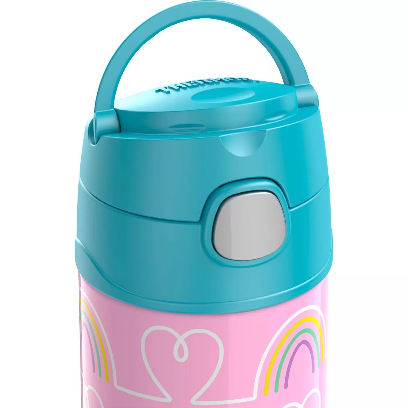 กระติกน้ำสเตนเลสรักษาอุณหภูมิ Thermos Hearts & Stars FUNtainer Vacuum Insulated Stainless Steel Bottle 12OZ
