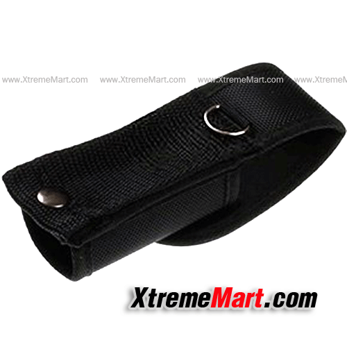 ซองไฟฉายไนล่อน UltraFire 117 สำหรับไฟฉาย Ultrafire C8 Flashlight Nylon Sheath Pouch Holder Holster (Black)