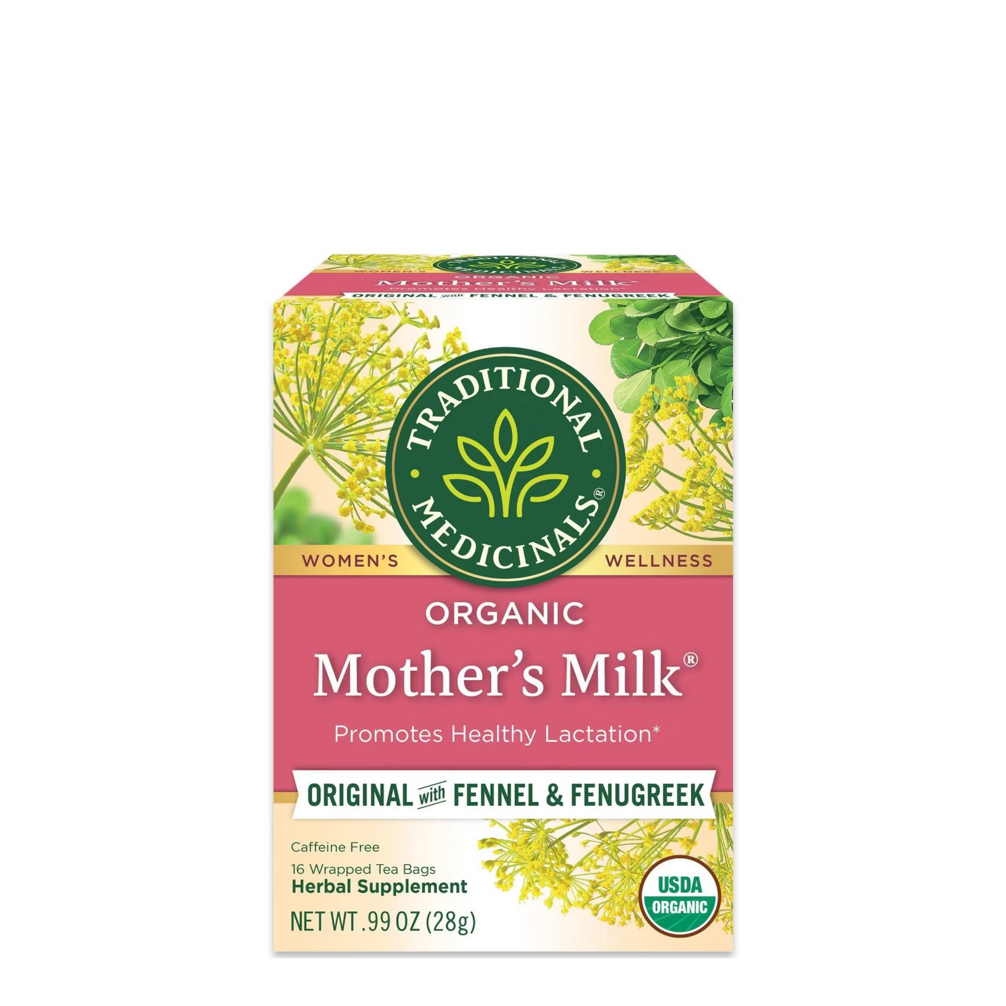 ชาเพิ่มน้ำนมจากสมุนไพรธรรมชาติ Traditional Medicinals Mother’s Milk Tea (16 Tea Bags)