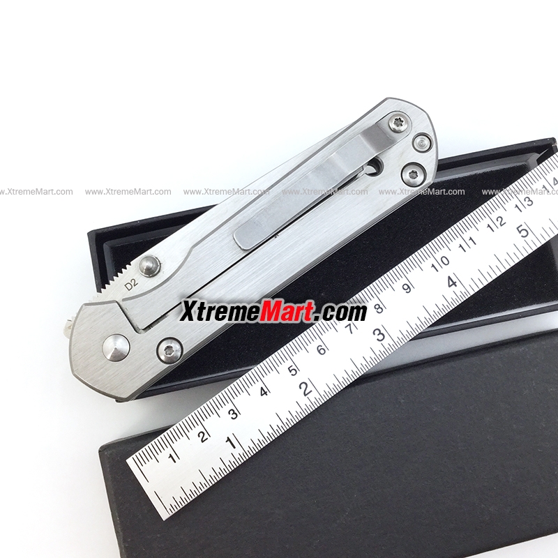 มีดพับ Chris Reeve รุ่น Sebenza 35 Stainless Steel Folding Knife (สีเงิน)
