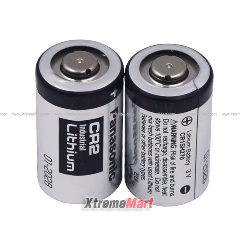 แบตเตอรี่ Panasonic CR2 3.0V สีเงิน ชนิดไม่ชาร์จ (ก้อนละ)