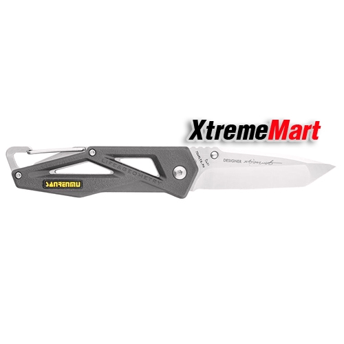 มีดพับ SANRENMU 7049LTX-PK EDC Folding Knife Tanto Blade Zytel Handle w Safe Lock