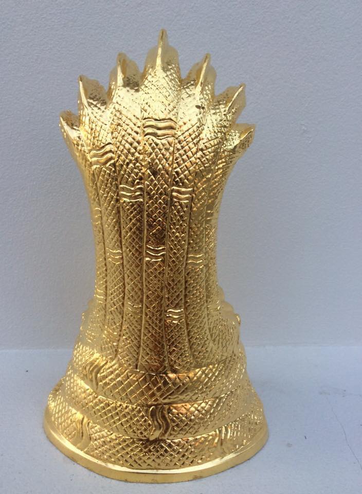 หลวงพ่อเจ็ดกษัตริย์ พระพุทธสิริสัตตราช ( พระบูชา ขนาดหน้าตัก 3 นิ้ว เนื้อโลหะชนวน ปิดทองคำแท้ )