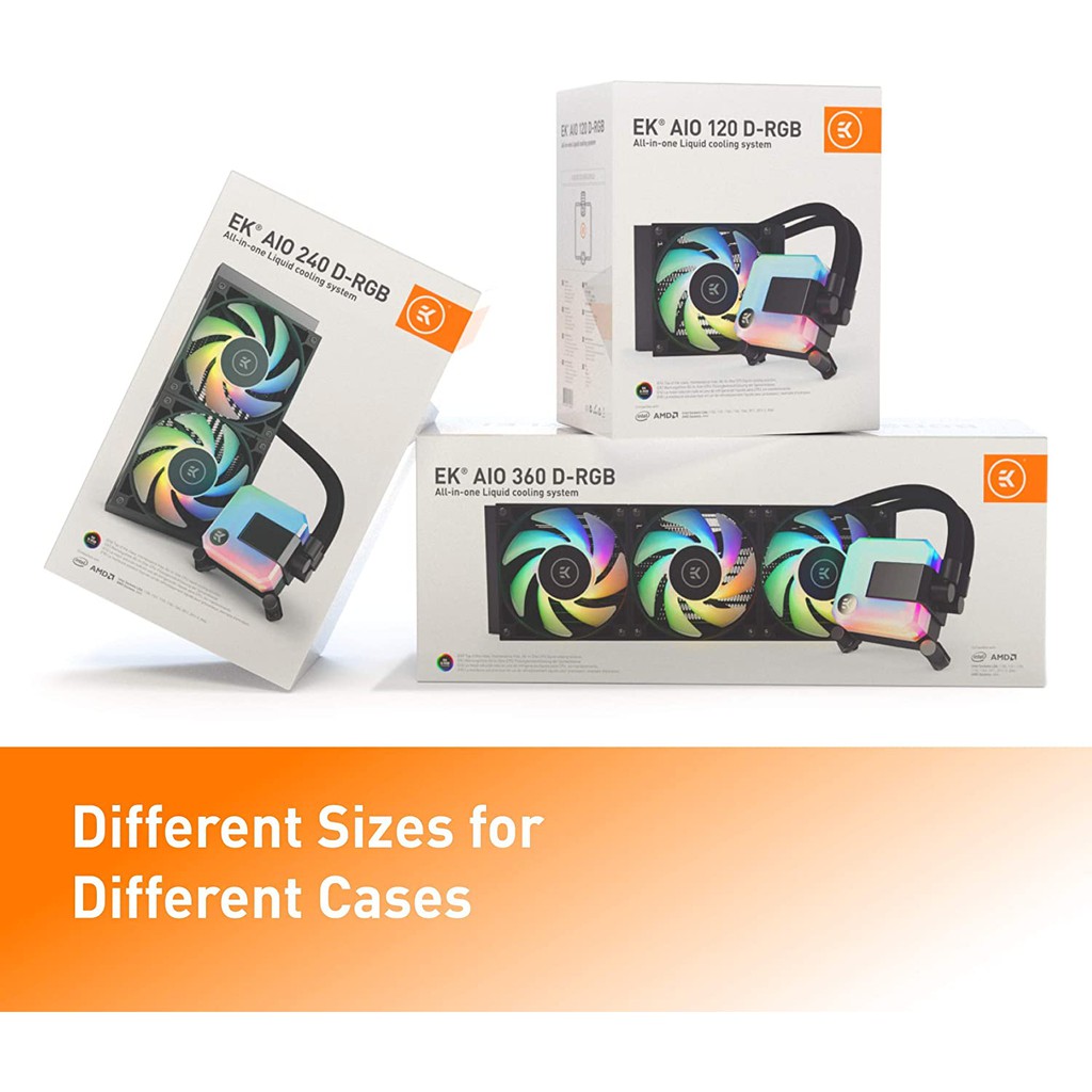EK-AIO 360 D-RGB All-in-One Liquid CPU Cooler 115X/1200/2066/AM4 #ชุดนํ้าปิด