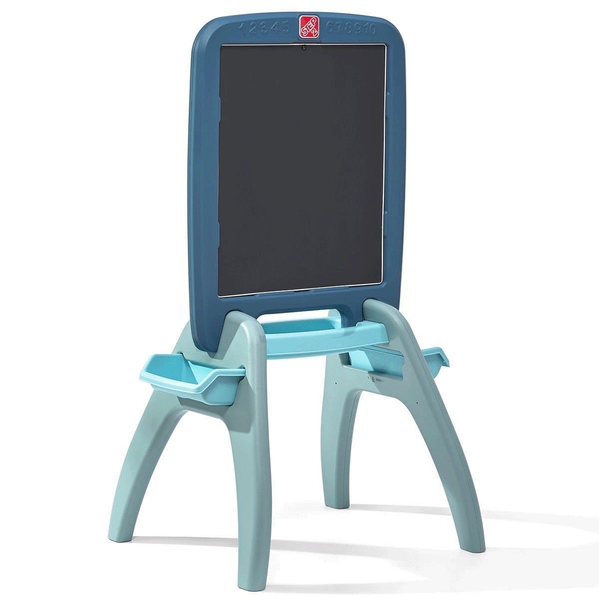 กระดานศิลปะพร้อมตัวอักษรแม่เหล็ก Step2 All Around Easel for Two (Blue)