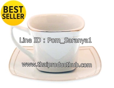 แก้วเซรามิค พร้อมจานรอง, เซ็ทแก้วกาแฟพร้อมจานรอง,ของพรีเมี่ยม, สินค้าพรีเมี่ยม, ของที่ระลึก, ของชำร่วย, ของขวัญปีใหม่