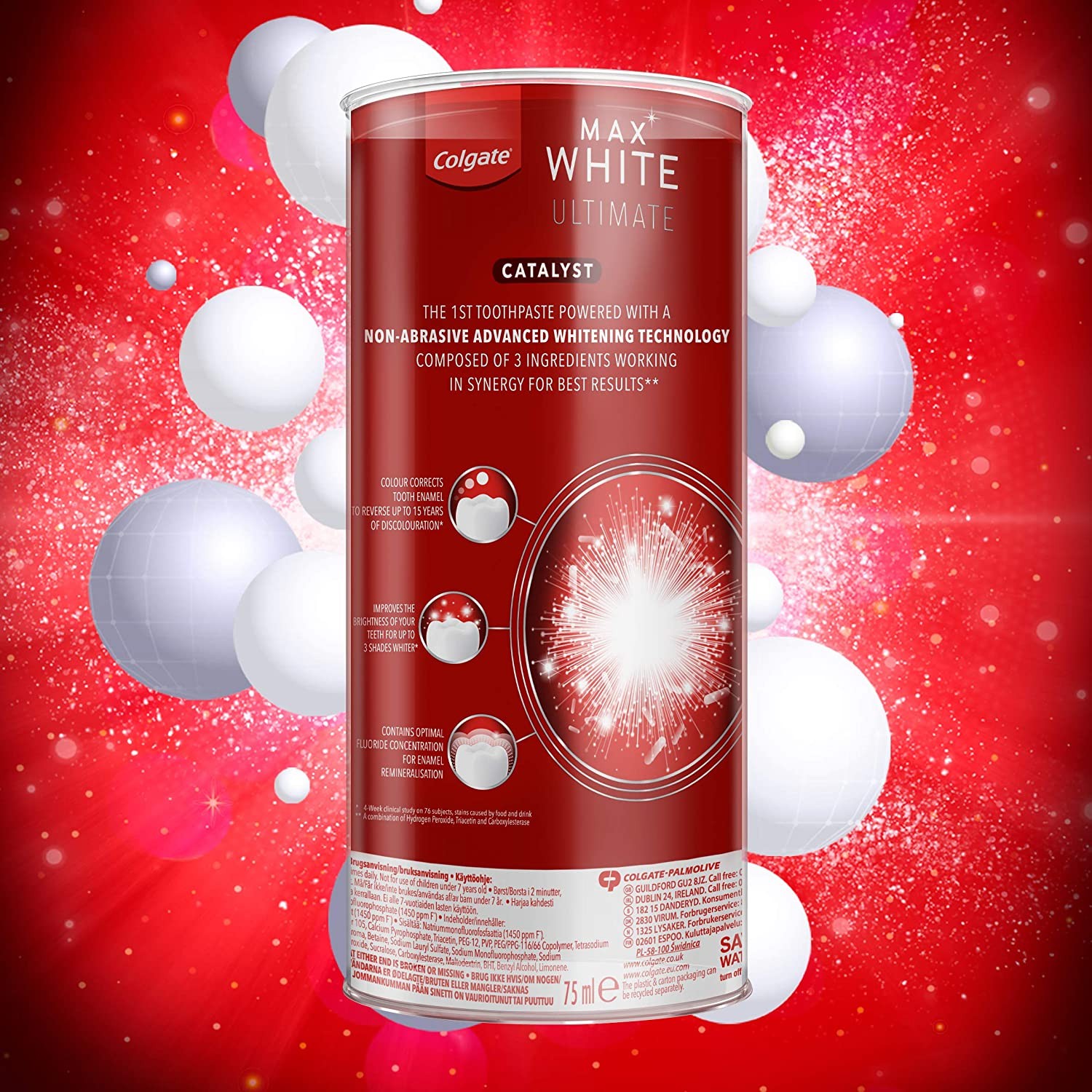 ยาสีฟันสูตรไวท์เทนนิ่ง Colgate Max White Ultimate CATALYST Whitening Toothpaste