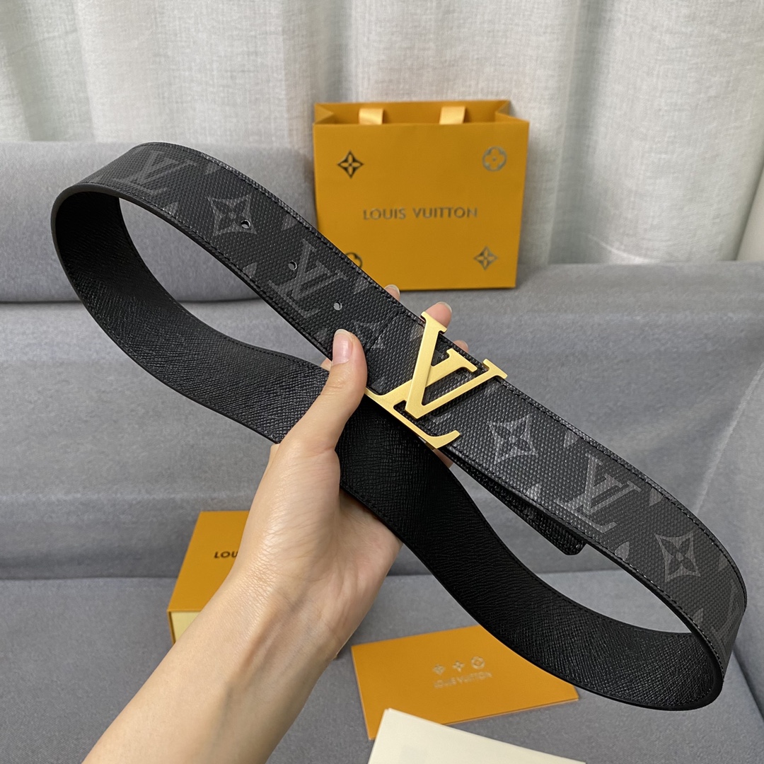 เข็มขัด l belt monogram หัวเงิน ทอง ดำ