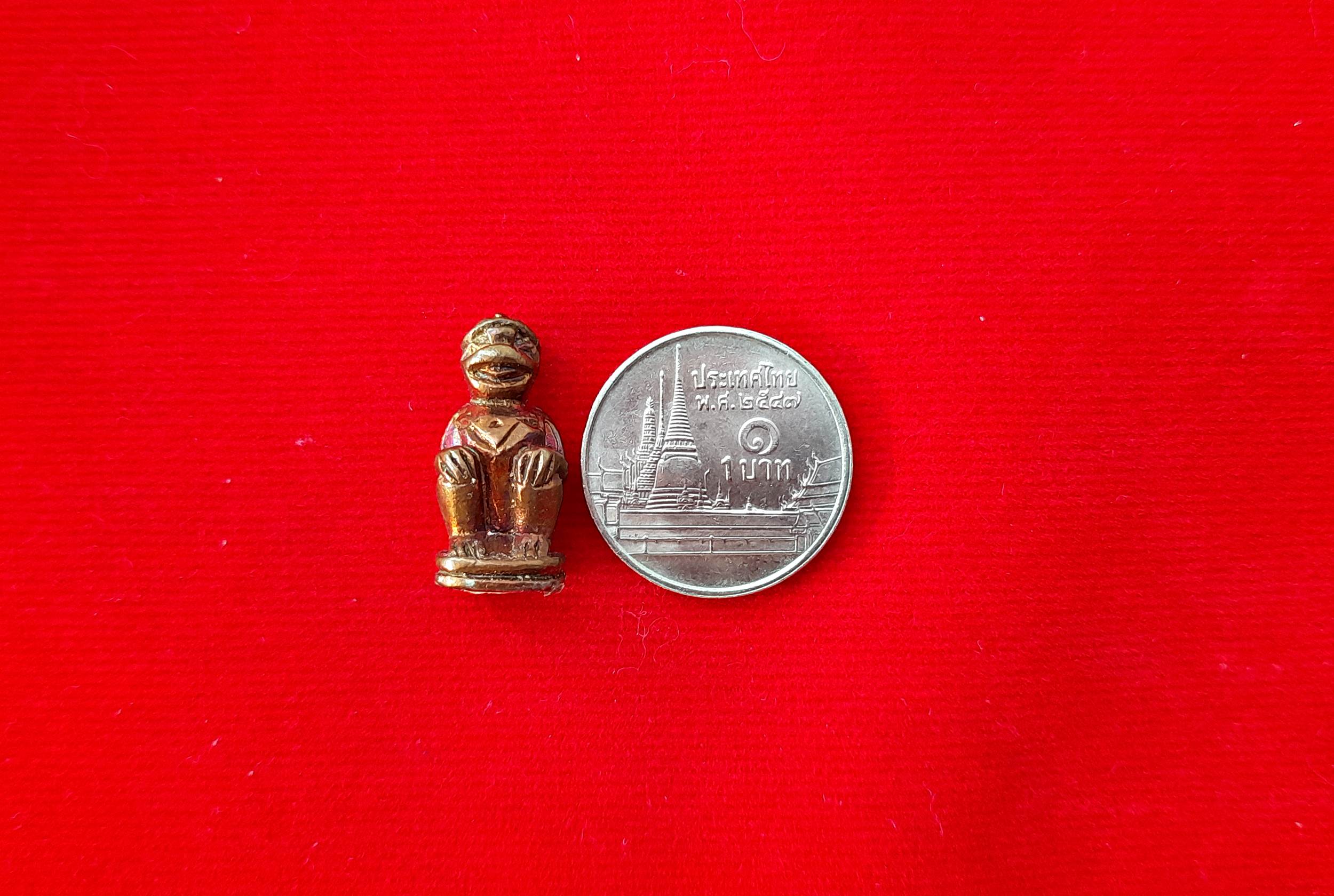 หนุมาน ตัวเล็ก เนื้อเหล็กไหล สุริยันราชา ฐานอุดบรรจุมวลสารและปรอท(แรง เร็ว ว่องไว หนุนดวง เสน่ห์) ปี2565 #รับประกันแท้