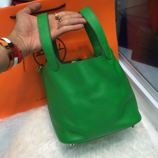 กระเป๋า hm picotin 18 cm หนัง togo สีเทา ฟ้าเทา น้ำเงิน ชมพูอ่อน แดง ฟ้า ดำ ชมพูเข้ม ส้ม เขียว น้ำตาล ม่วง สีอื่นๆสอบถามได้ค่ะ