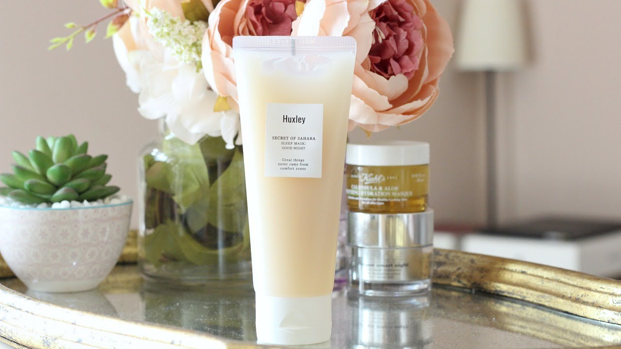 (New Package) Huxley Sleep Mask Good Night 120g สลีปปิ้งมาสก์สูตรเข้มข้นสารสกัดจากกระบองเพชร เติมความชุ่มชื่นให้กับผิวขณะคุณหลับ