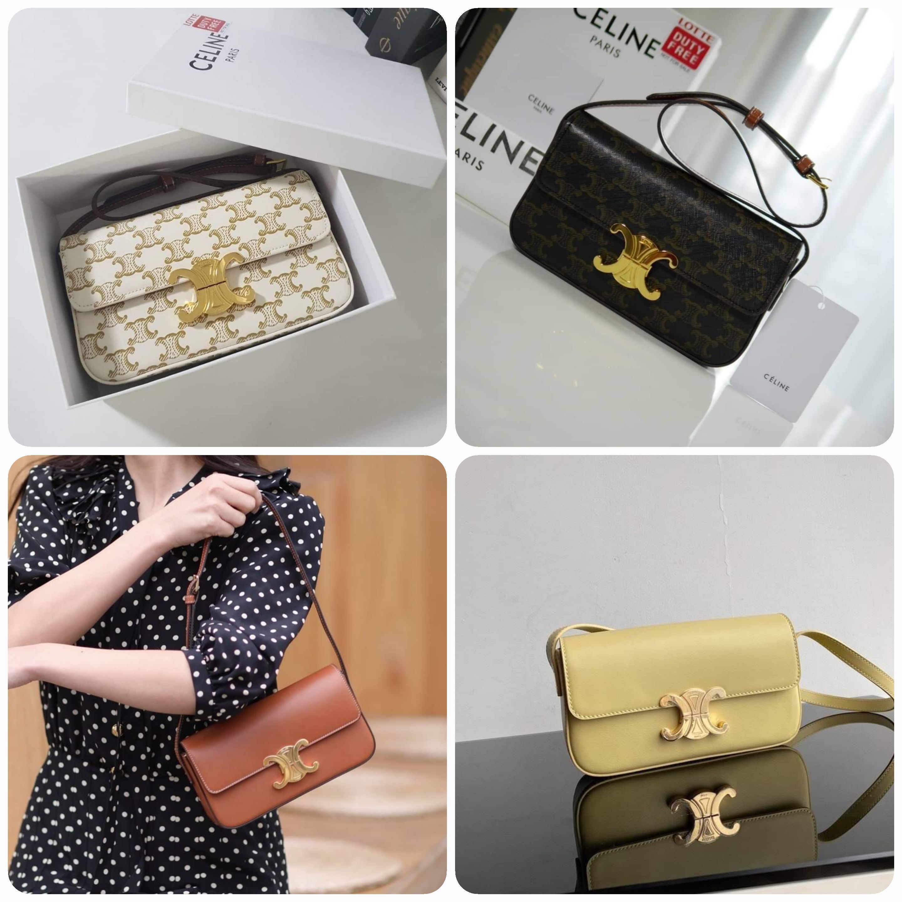 CELINE TRIOMPHE SHOULDER BAG VIP GIFT WITH PURCHASE-GWP (แอดไลน์ก่อนสั่งซื้อ)