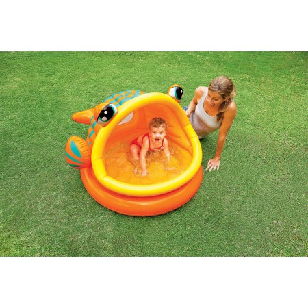 สระน้ำเป่าลมสำหรับทารกและเด็กเล็ก Intex Lazy Fish Baby Pool