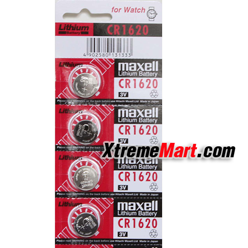 ถ่านกระดุม MAXELL CR1620 3V Lithium Battery ของแท้ (ก้อนละ)