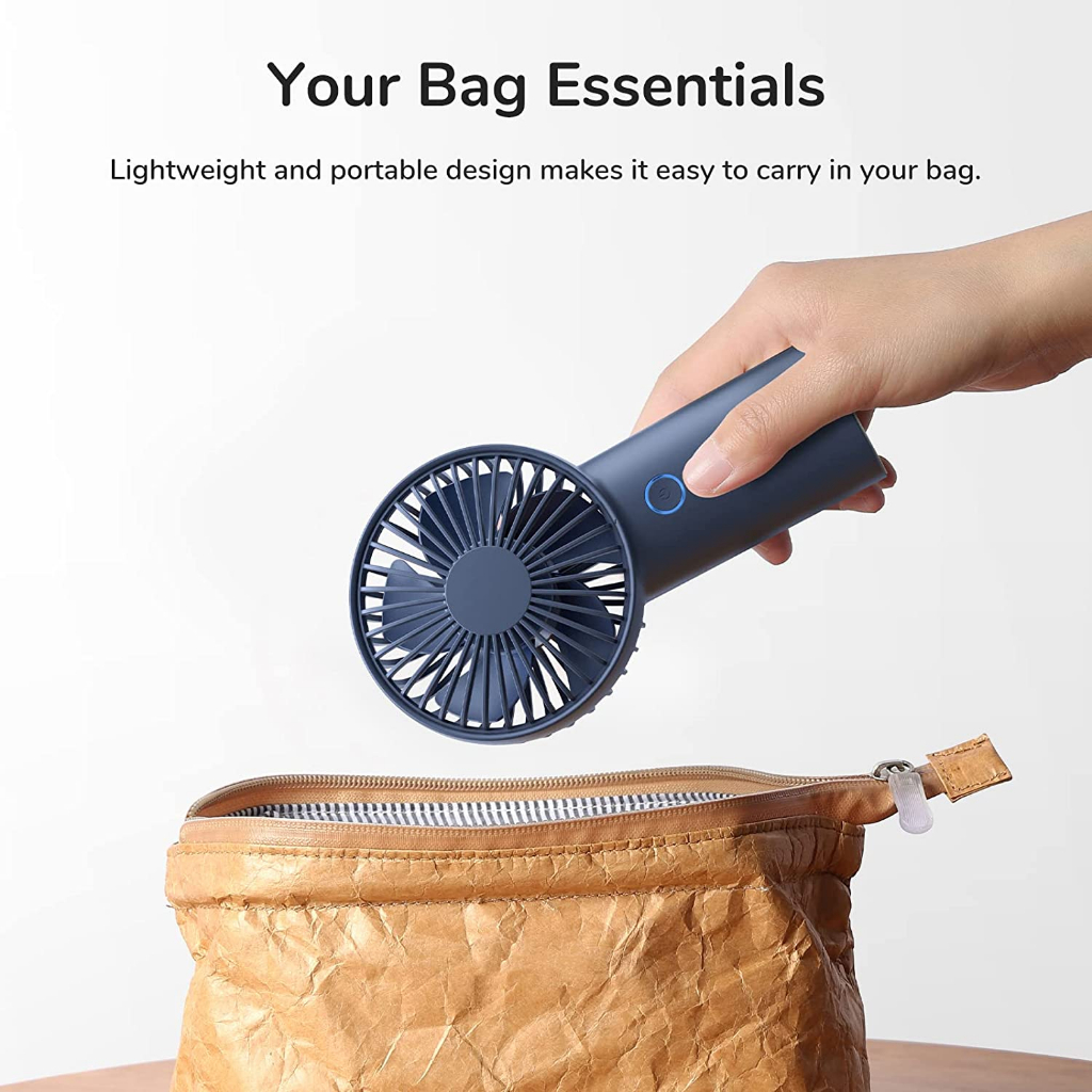 Xiaomi Jisulife พัดลมพกพาขนาดเล็ก F2B Handheld Mini USB Fan