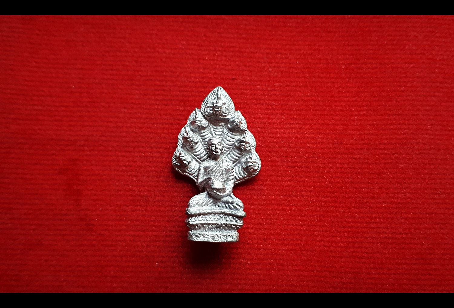 พระอุปคุต พญานาคปรก7หัว เนื้อโลหะชนวนรวมแร่ (ขนาดพกพา ห้อยคอ) #รับประกันแท้ - หลวงพ่อหนุน วัดพุทธโมกข์