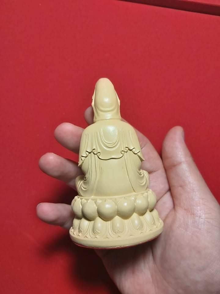 รูปหล่อ พระแม่กวนอิม ปางนั่ง เนื้อเรซิ่น ปี2564 #รับประกันแท้ - หลวงพ่อเล็ก วัดท่าขนุน ปลุกเสก