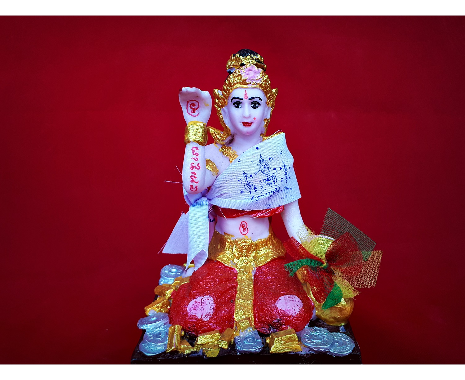 แม่นางกวัก (ขนาดตั้งบูชา กว้าง3นิ้ว ลูก3นิ้ว สูง6นิ้ว) (มหาเสน่ห์ สุดยอดด้านเมตตาค้าขาย) #รับประกันแท้ - ของหลวงพ่อเณร วัดทุ่งเศรษฐี