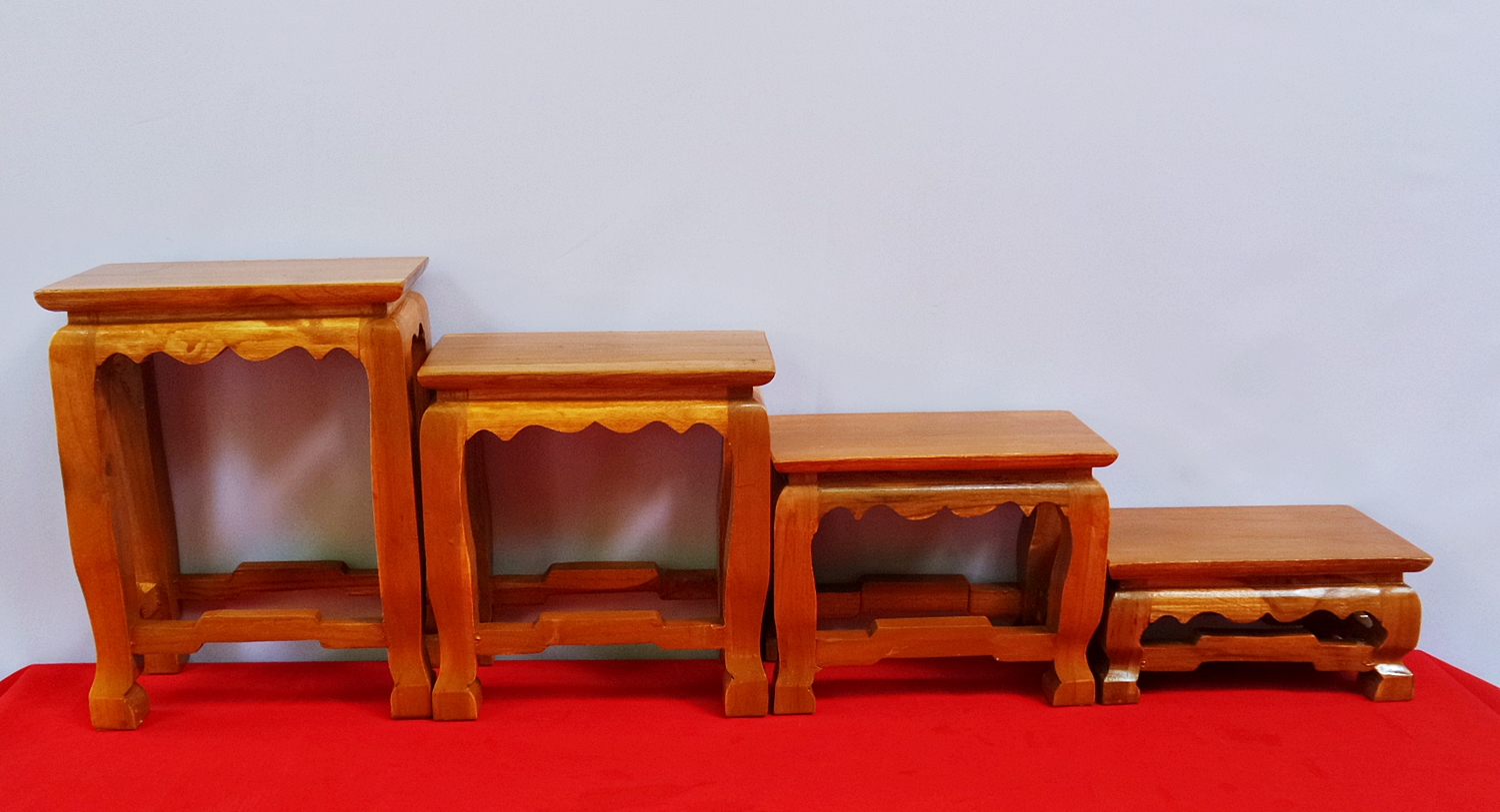 โต๊ะหมู่บูชา แบบแยกชิ้น โต๊ะสำหรับวางพระพุทธรูป วางวัตถุมงคล หรือ วางโชว์สินค้า