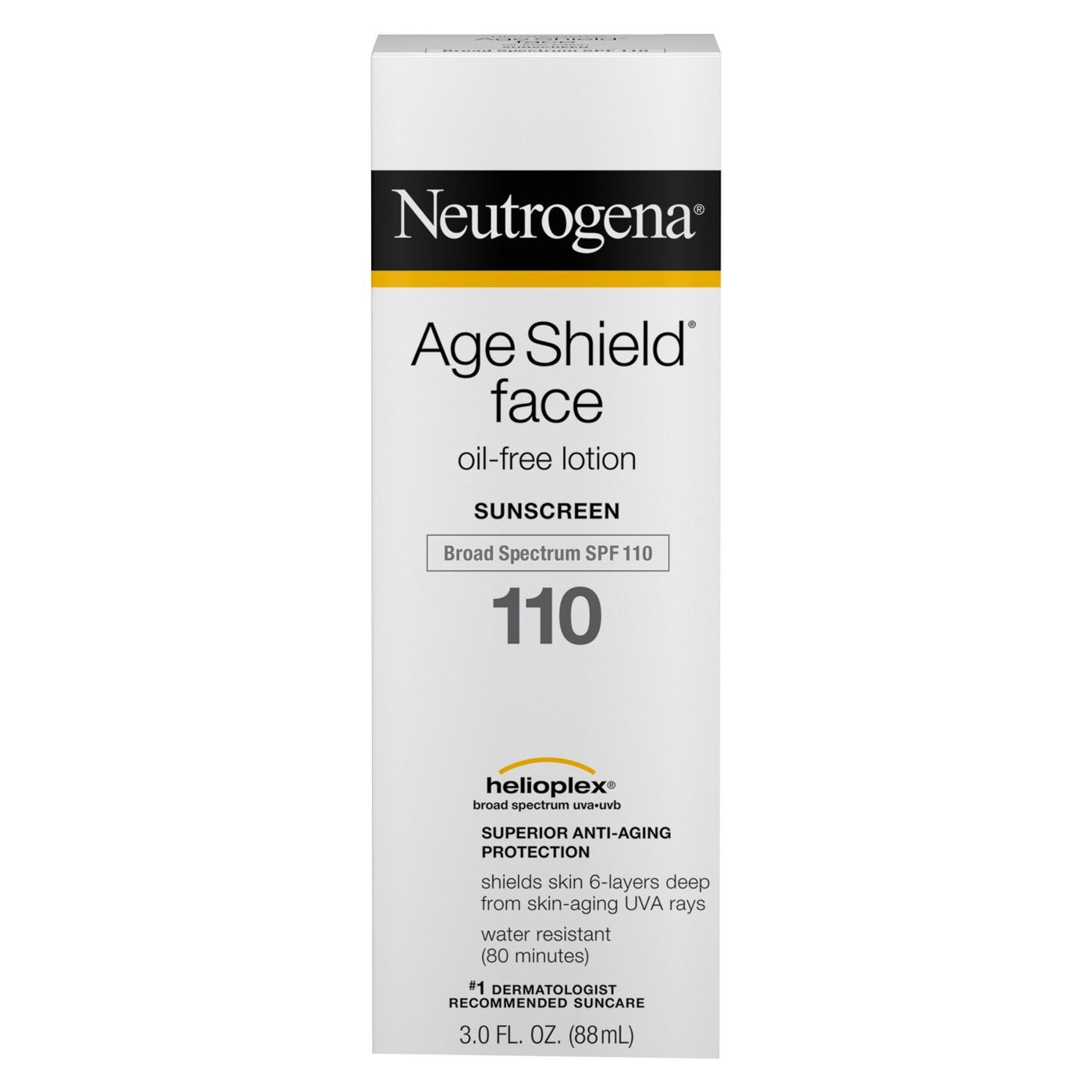 โลชั่นกันแดดสำหรับผิวหน้า Neutrogena Age Shield Face Oil-Free Lotion Sunscreen SPF 110