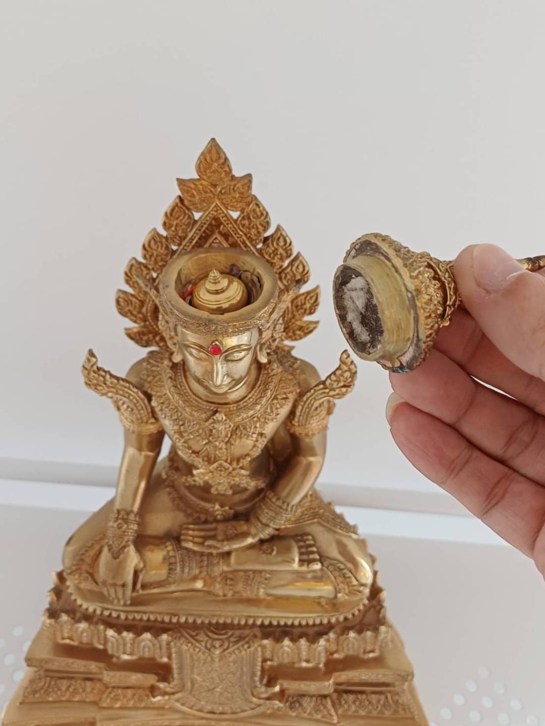 รูปหล่อสมเด็จองค์ ปฐม เนื้อทองเหลือง ปี2559 #รับประกันแท้ วัดเขาวงศ์ถ้ำนารายณ์ จ.สระบุรี - หลวงตาวัชรชัย