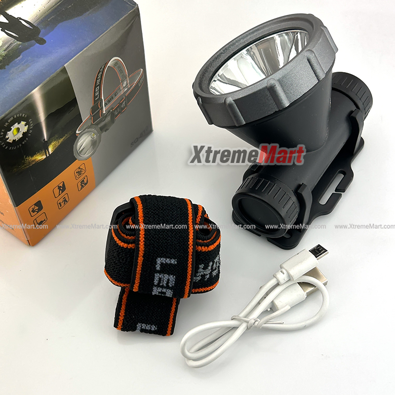 ไฟฉายคาดหัว HD-20 หลอด LED 1000 LUMEN สว่าง ใช้งานง่าย ชาร์จได้ HeadLamp
