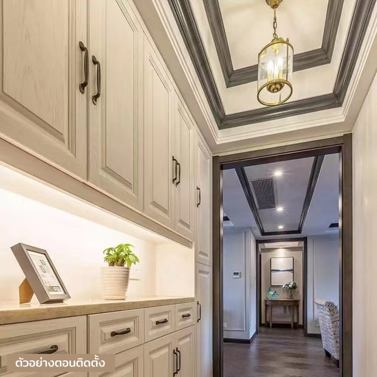 โคมไฟแขวนเพดานกระจกใสทรงกระบอกสไตล์อเมริกัน [GLS-1108]