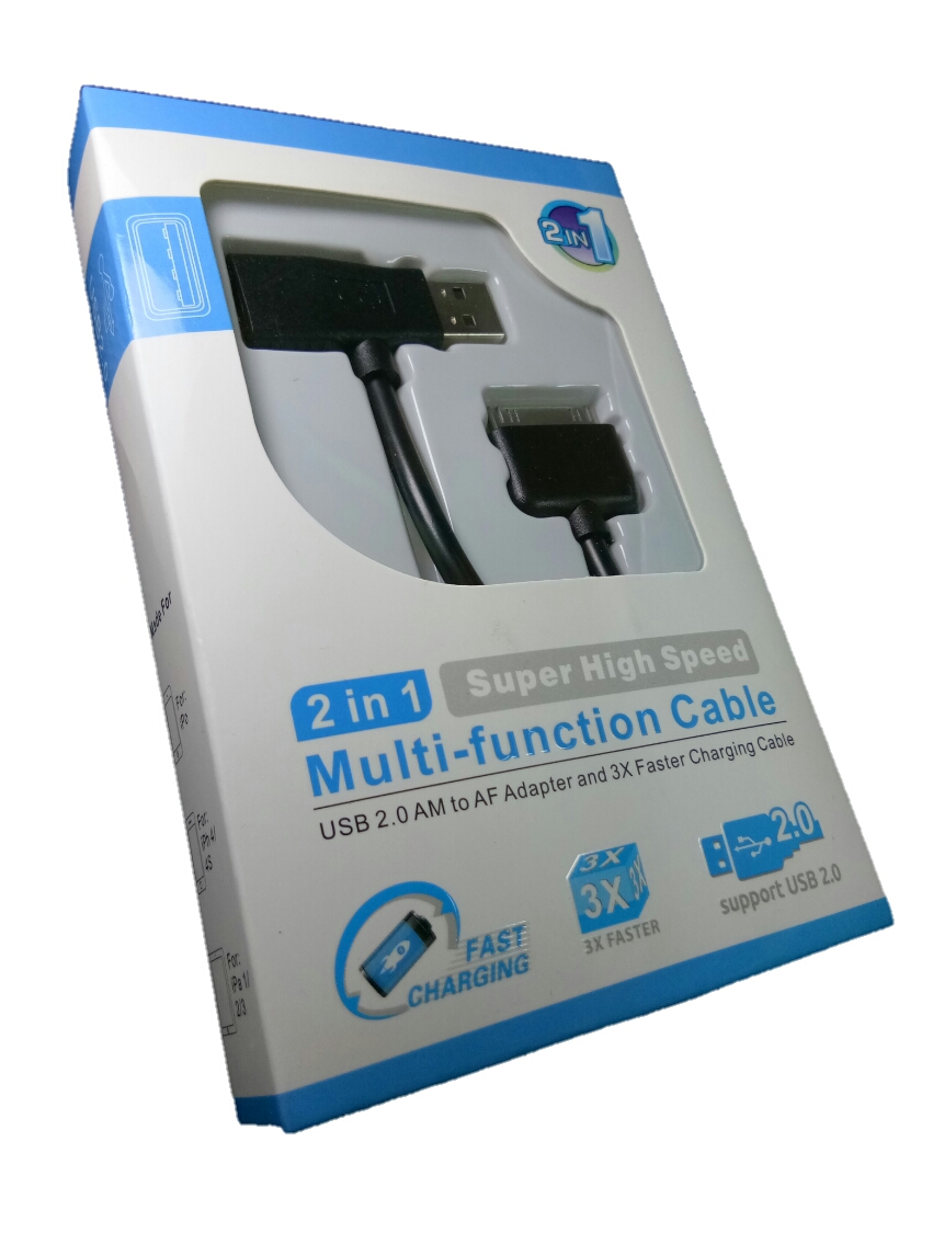 สายชาร์จไอแพด2in1(Black)