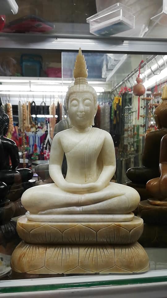 พระพุทธรูป (แกะสลักจากไม้กลายเป็นหิน)​ (สูง​9​นิ้ว​ หน้าตัก​5​นิ้ว​)