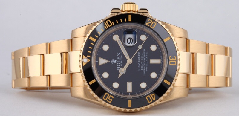 นาฬิกา Rolex Submariner Date เกรด Top Mirror สายเลสสีทอง หน้าปัดสีดำ เทพสุดๆ
