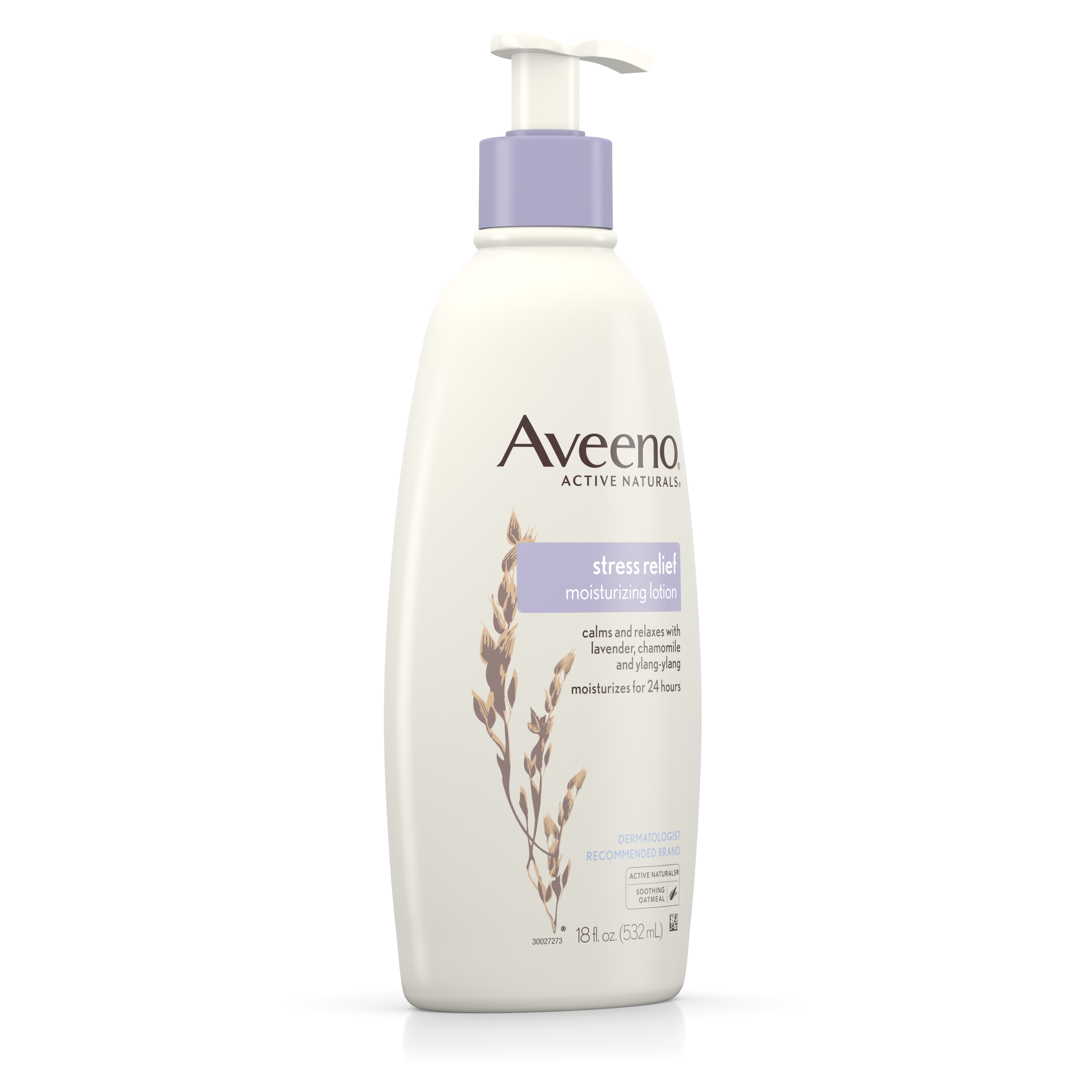 โลชั่นบำรุงผิวพร้อมผ่อนคลายความตึงเครียด Aveeno Stress Relief Moisturizing Lotion
