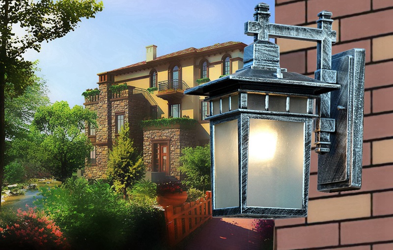 โคมไฟติดผนังภายนอก European garden [A2033]