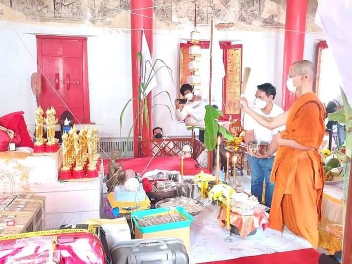 วัวธนู (งานปั้นมือ ปั่นจากคลั่งไม้ ลงรัก ฝังตะกรุดที่ก้น ดีนอกดีในตามสูตร) ปี2564 #รับประกันแท้