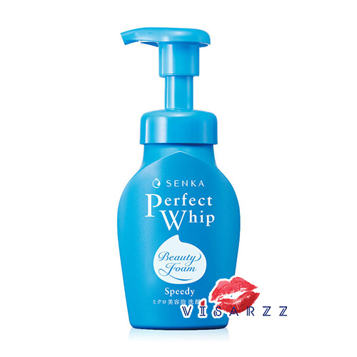 Shiseido Senka Speedy Perfect Whip 150g วิปโฟมเนื้อเนียนละเอียดพิเศษ พร้อมใช้ทันทีเมื่อกดหัวปั๊ม ทำความสะอาดผิวหน้าได้ล้ำลึก