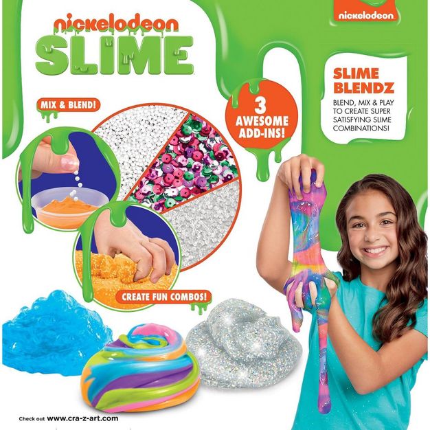 ชุดของเล่นสไลม์ปลอดสารพิษพร้อมส่วนผสมแสนสนุก Cra-Z-Art Nickelodeon SLIME BLENDZ