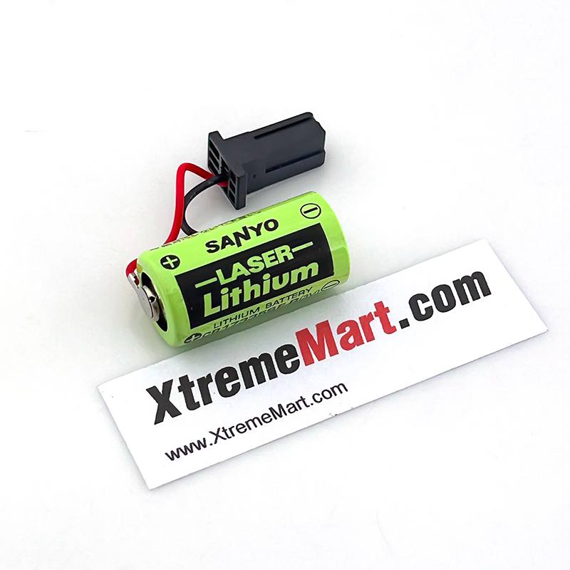 แบตเตอรี่ SANYO Lithium CR17335SE CR17335SE-R มีขั้วสีดำ 3V 1800mAh