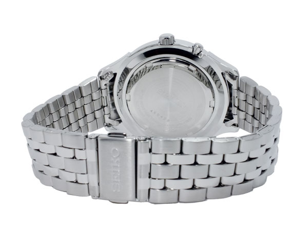 Seiko Kinetic นาฬิกาผู้ชาย สายสแตนเลส รุ่น SKA653P1 - Silver